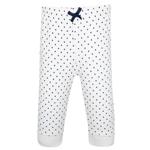 Hudson Baby Cotton Pants and Leggings, Navy Ditsy Floral