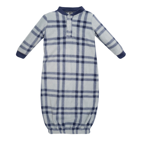 Hudson Baby Fleece Gowns, Construction Trucks