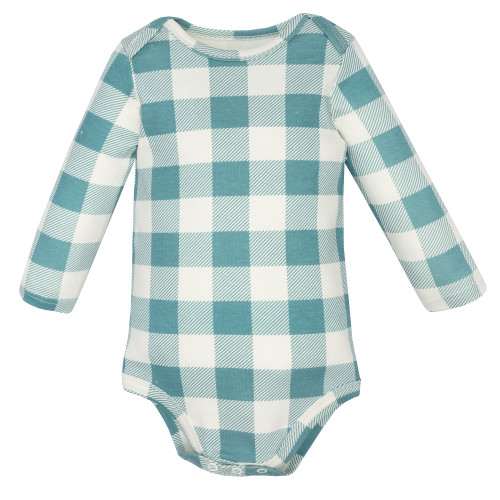 Hudson Baby Cotton Long-Sleeve Bodysuits 3-Pack, Cozy Bear