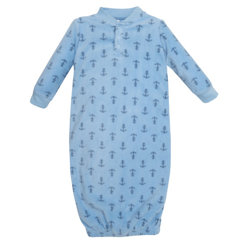 Hudson Baby Fleece Gowns, Cute Whales