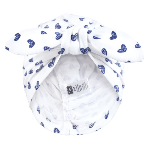 Hudson Baby Turban Cotton Headwraps, Flowers And Strawberries