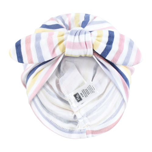Hudson Baby Turban Cotton Headwraps, Flowers And Strawberries