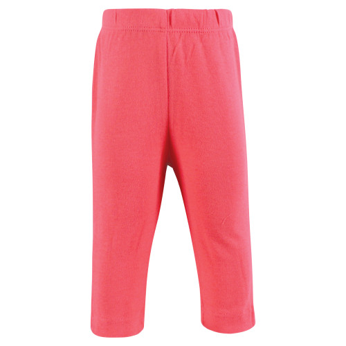 Hudson Baby Cotton Pants and Leggings, Coral Floral