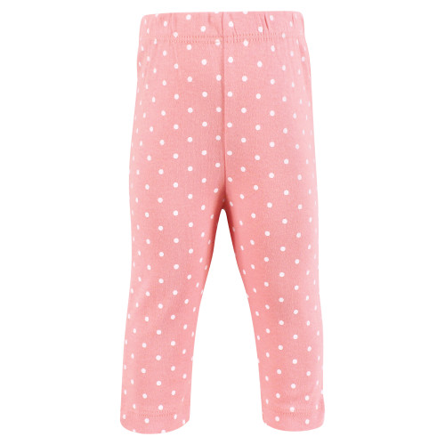 Hudson Baby Cotton Pants and Leggings, Coral Floral