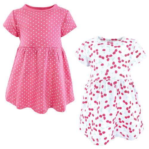 Hudson Baby Cotton Dresses, Cherries