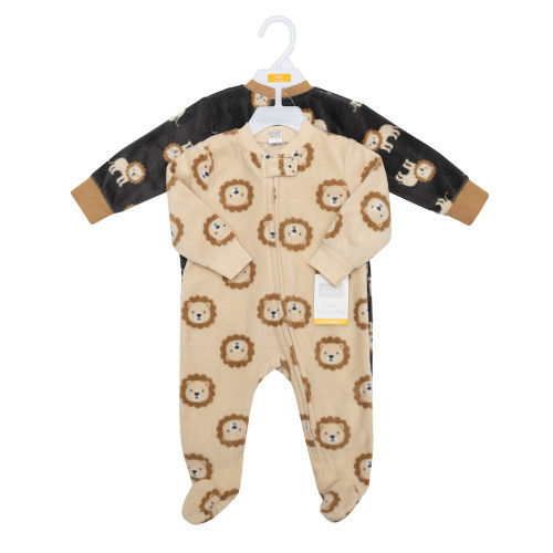 Hudson Baby Fleece Sleep and Play, Brave Lion