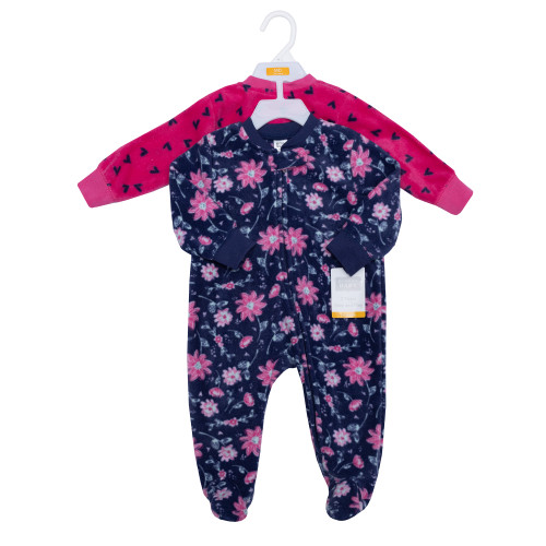 Hudson Baby Fleece Sleep and Play, Botanical 