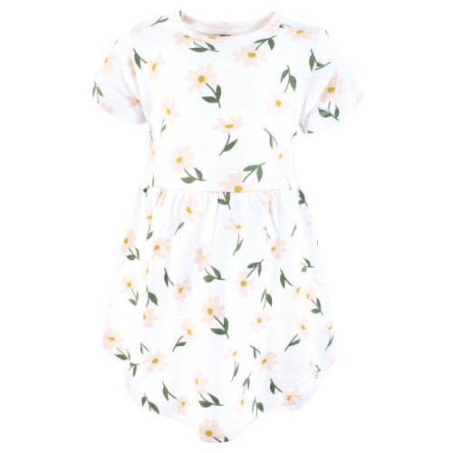 Hudson Baby Cotton Dresses, Gold Sage Floral