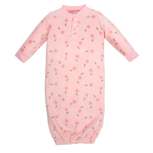 Hudson Baby Fleece Gowns, Family Floral