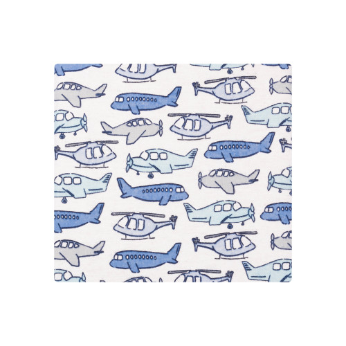 Hudson Baby Cotton Flannel Receiving Blankets, Born To Fly 4-Pack