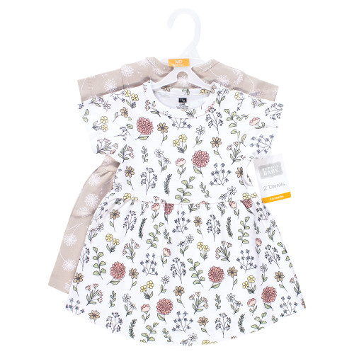 Hudson Baby Cotton Dresses, Dandelion Wish