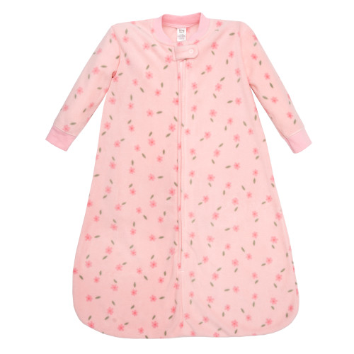 Hudson Baby Long-Sleeve Fleece Sleeping Bag, Small Floral