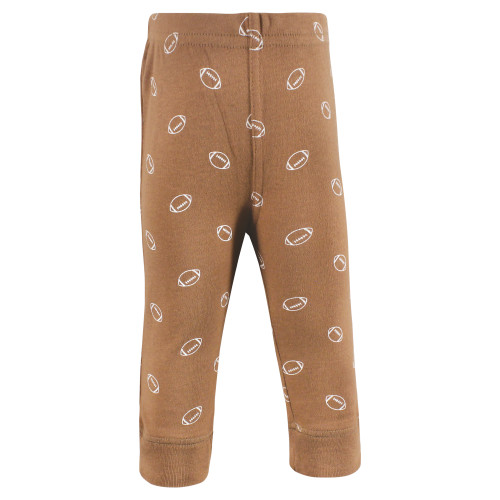 Hudson Baby Cotton Pants and Leggings, Football Fan