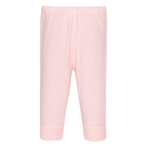 Hudson Baby Cotton Pants and Leggings, Pink And Blue Roses