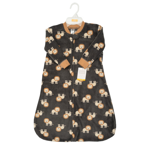 Hudson Baby Long-Sleeve Fleece Sleeping Bag, Brave Lion Cub