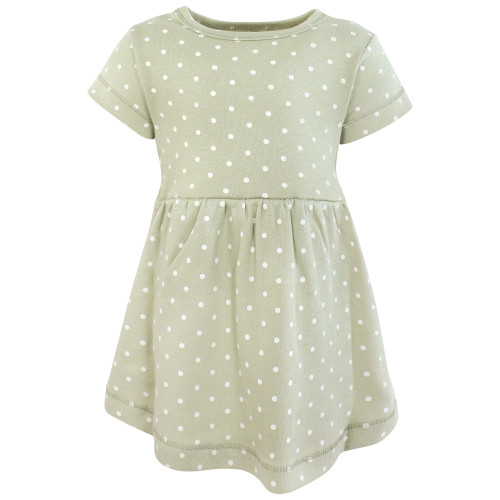 Hudson Baby Cotton Dresses, Pink Sage Florals