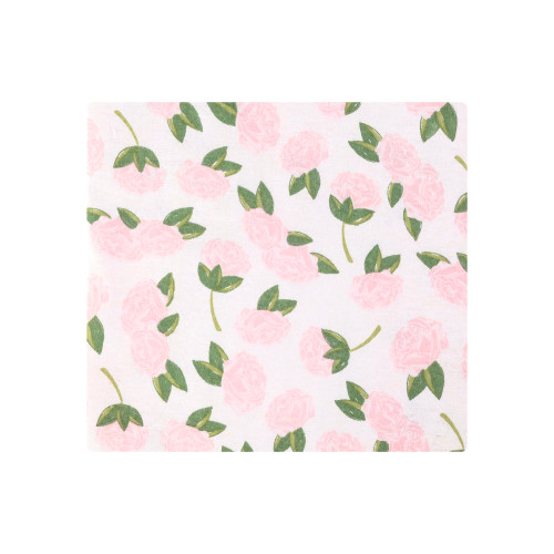 Hudson Baby Cotton Flannel Receiving Blankets, Pink Peony 1