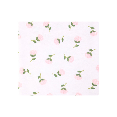 Hudson Baby Cotton Flannel Receiving Blankets, Pink Peony 1