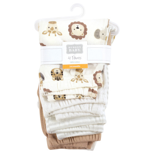 Hudson Baby Cotton Pants and Leggings, Happy Little One Safari