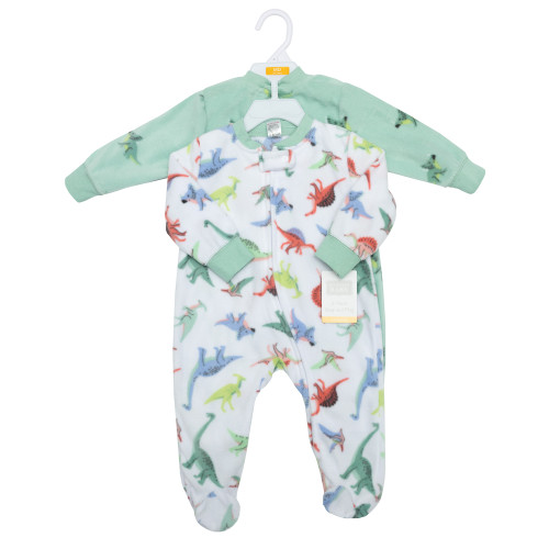 Hudson Baby Fleece Sleep and Play, Cheerful Dino Friends