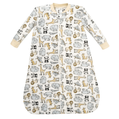 Hudson Baby Long-Sleeve Fleece Sleeping Bag, Kangaroo Neutral