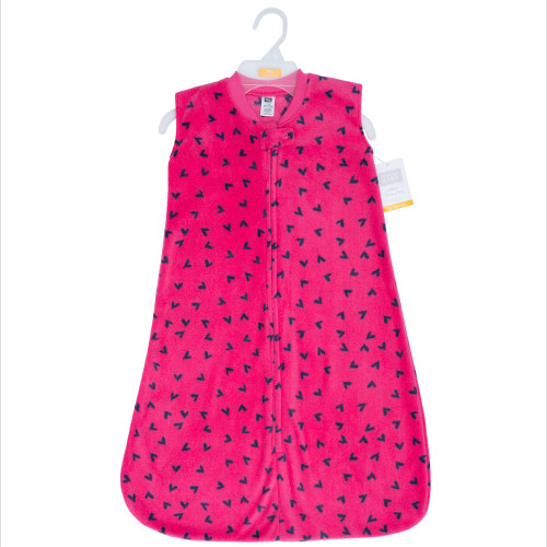 Hudson Baby Plush Sleeping Bag, Sack, Blanket, Navy Hearts