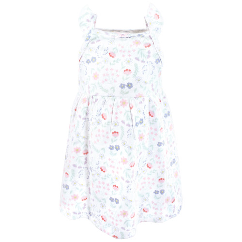 Hudson Baby Cotton Dresses, Lilac Garden