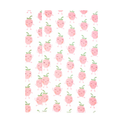Hudson Baby Cotton Flannel Burp Cloths, Happy Strawberries 1