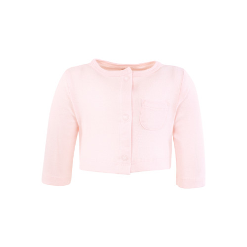 Hudson Baby Cotton Dress and Cardigan Set, Pink Teddy Bears