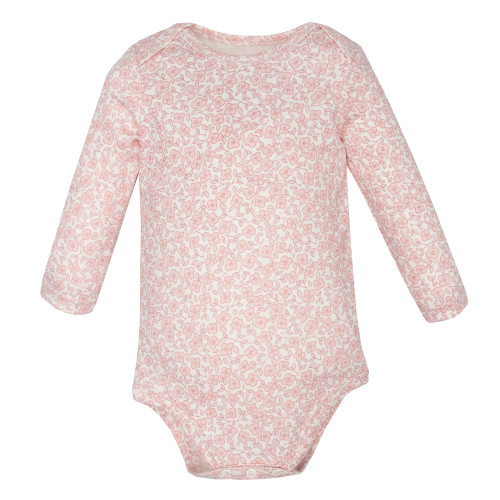 Hudson Baby Cotton Long-Sleeve Bodysuits 3-Pack, Little Love Fawn