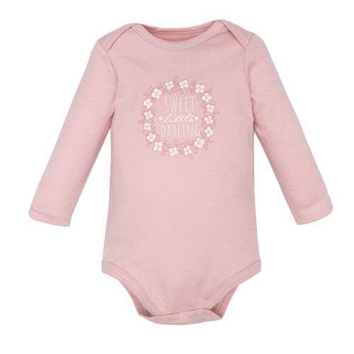 Hudson Baby Cotton Long-Sleeve Bodysuits 3-Pack, Little Love Fawn