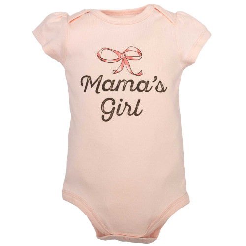 Hudson Baby Cotton Bodysuit, Pant and Shoe Set, Floral Bow
