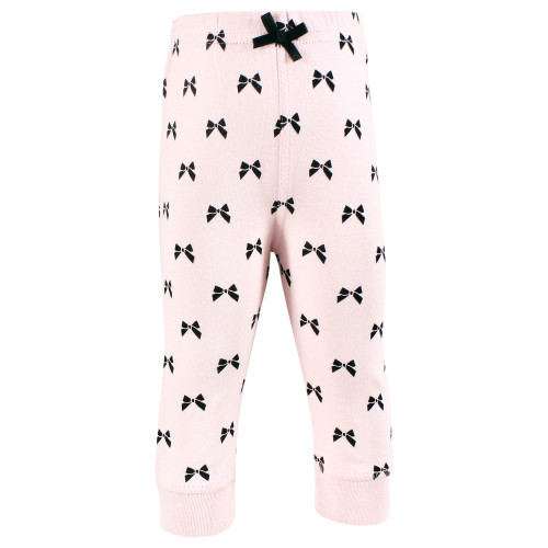 Hudson Baby Cotton Pants and Leggings, Leopard Bows