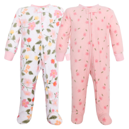 Hudson Baby Fleece Sleep and Play, Family Floral