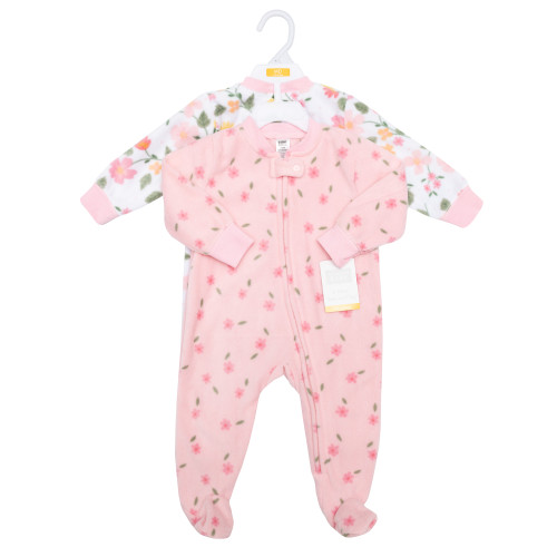 Hudson Baby Fleece Sleep and Play, Family Floral