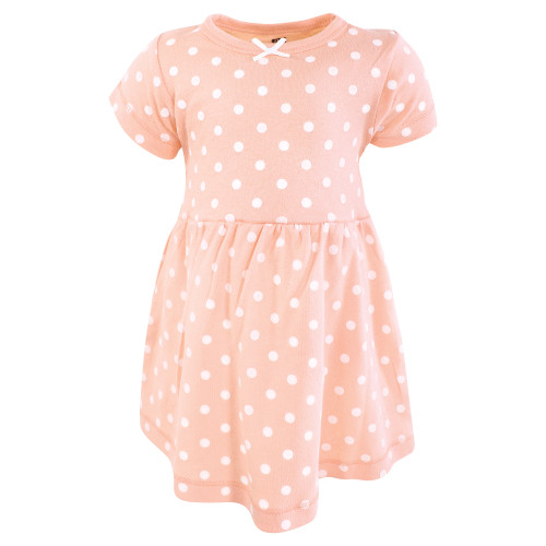 Hudson Baby Cotton Dresses, Sweet Peach