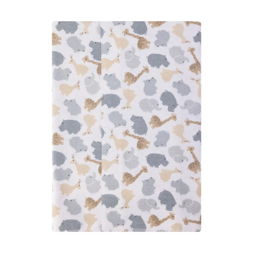 Hudson Baby Cotton Flannel Burp Cloths, Safari Friends 4-Pack