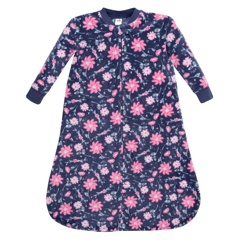 Hudson Baby Long-Sleeve Fleece Sleeping Bag, Botanical