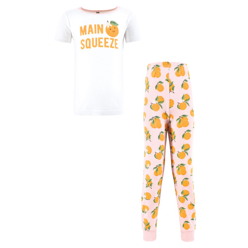 Hudson Baby Cotton Pajama Set, Main Squeeze Orange