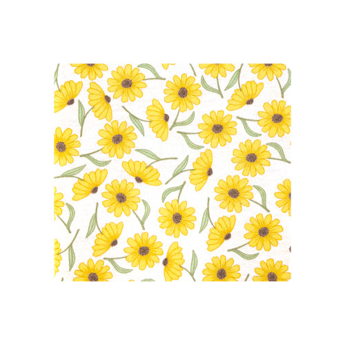 Hudson Baby Cotton Flannel Receiving Blankets Bundle, Yellow Daisy