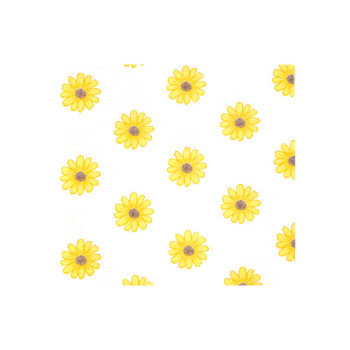 Hudson Baby Cotton Flannel Receiving Blankets Bundle, Yellow Daisy