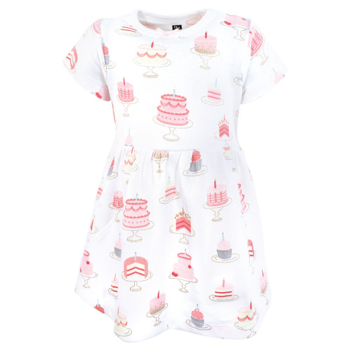 Hudson Baby Cotton Dresses, Birthday Cake