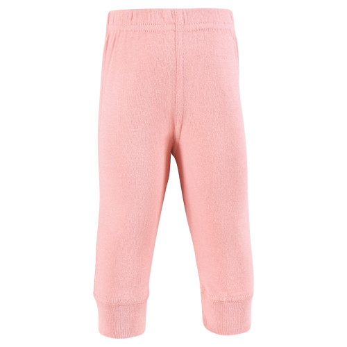 Hudson Baby Cotton Pants and Leggings, Soft Pink Sage Rose