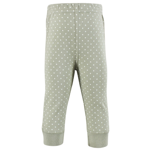 Hudson Baby Cotton Pants and Leggings, Soft Pink Sage Rose