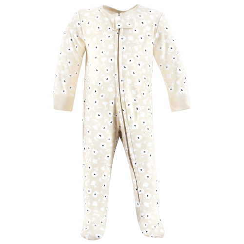 Hudson Baby Cotton Sleep and Play, Cinnamon Hearts
