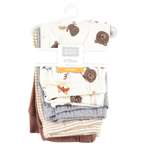 Hudson Baby Cotton Pants and Leggings, Cute Woodland