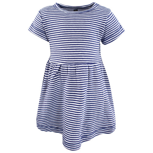 Hudson Baby Cotton Dresses, Blue Daisy 1