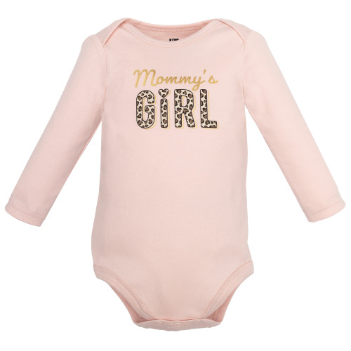 Hudson Baby Cotton Bodysuit, Pant and Shoe Set, Leopard Hearts Girl