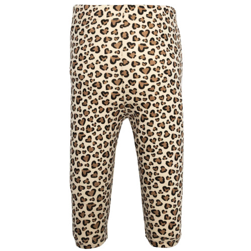 Hudson Baby Cotton Bodysuit, Pant and Shoe Set, Leopard Hearts Girl