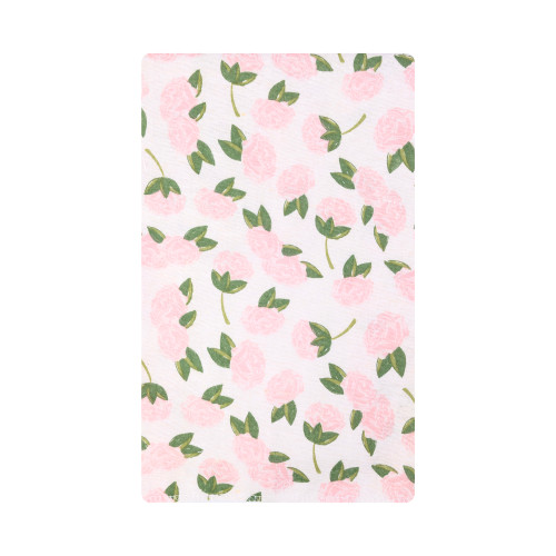 Hudson Baby Cotton Flannel Burp Cloths, Pink Peony 3